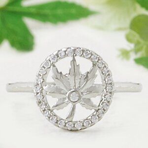 Hemp Ring, Size 6, Charmed Aroma Hemp Leaf Ring Collection